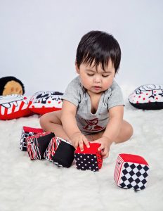 Cubos de tela para bebés